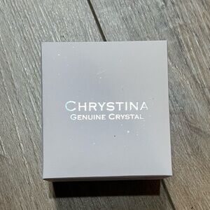 Kohl's Christina Crystal Hoops Silver and Gold NEW!